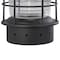 Vaxcel Hyannis 1 Light Black Coastal Lantern Cylinder Outdoor Wall Lantern Clear Glass OW37081TB - alternate 6